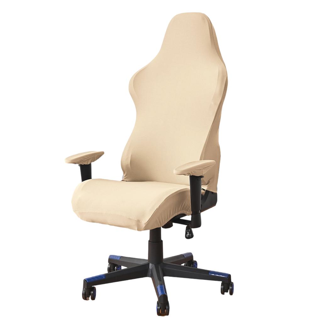 Removable Gaming Chair Cover Stretch Fabric with Armrest Cover for Computer and Office Chairs
