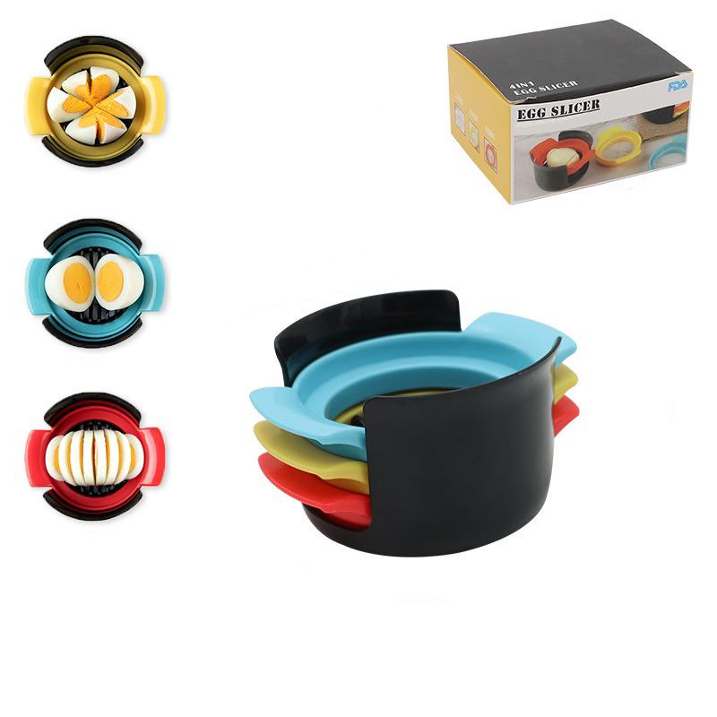 Kitchen Gadgets 3-in-1 Multi-functional Stainless Steel Egg Cutter Korean Egg Cutter Cutter Cutter