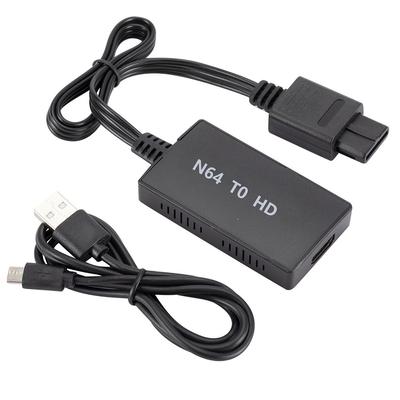 N64-zu-HDMI-Konverter, unterstützt 16:9 und 4:3 Convert, HDMI-Kabel für N64 & Super SNES und NGC