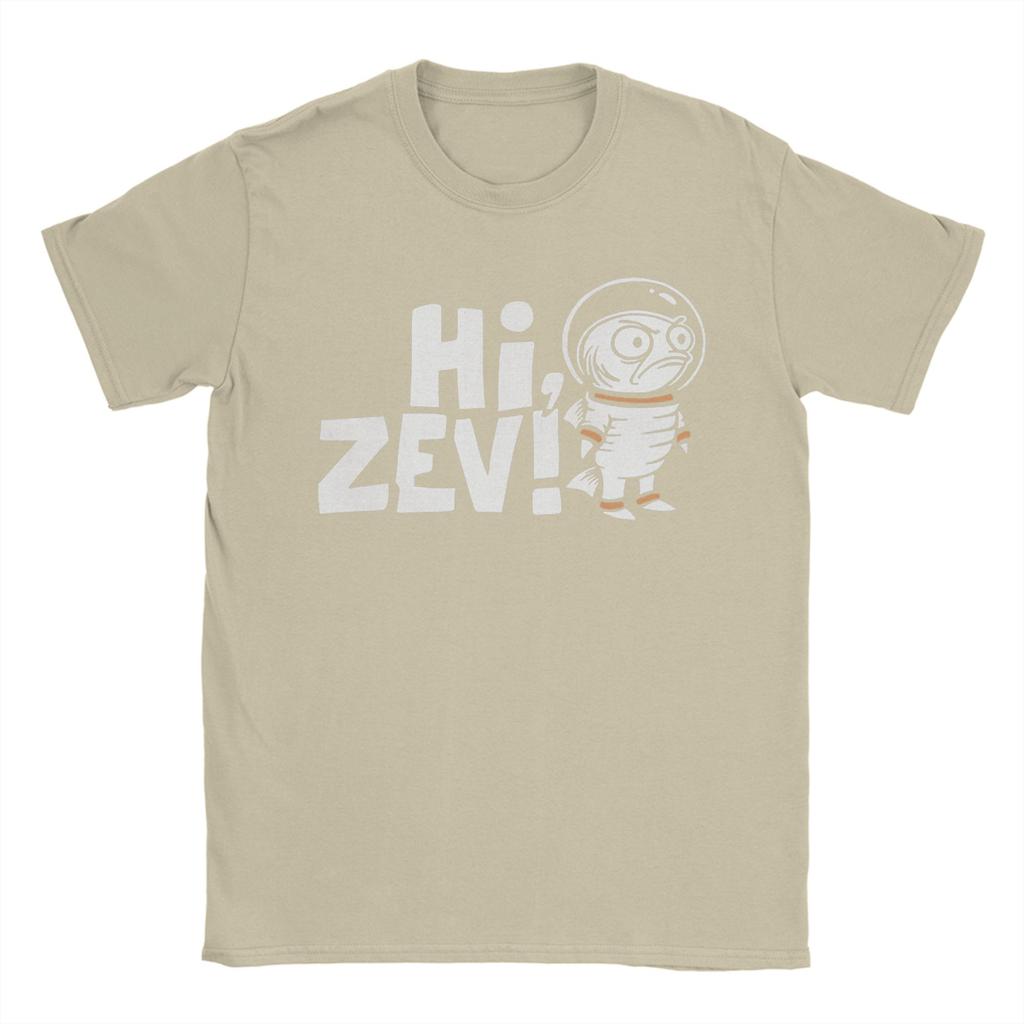 Novelty Dungeon Crawler Carl Hi Zev TShirt Men Crewneck Pure Cotton T Shirt  Short Sleeve Tees Gift Idea Clothing