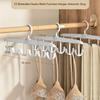 12-Hook Rotating Hanger – Space-Saving Closet Organizer for Ties, Belts, Underwear, Skirts | Portable Home & Dorm Storage
