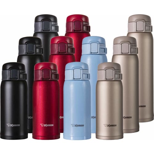 ZOJIRUSHI Water Bottle Stainless Steel Mug Bottle Direct Drinking Lightweight Cold Insulation One Touch Open Type 480ml Light Blue SM-SE48-AL