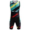 Traje Trisuit de Triatlón Unisex Sin Mangas Ropa de Entrenamiento Colorido Skinsuit Ropa para Ciclismo y Running Conjunto de Traje de Ciclismo Transpirable Verano 2026