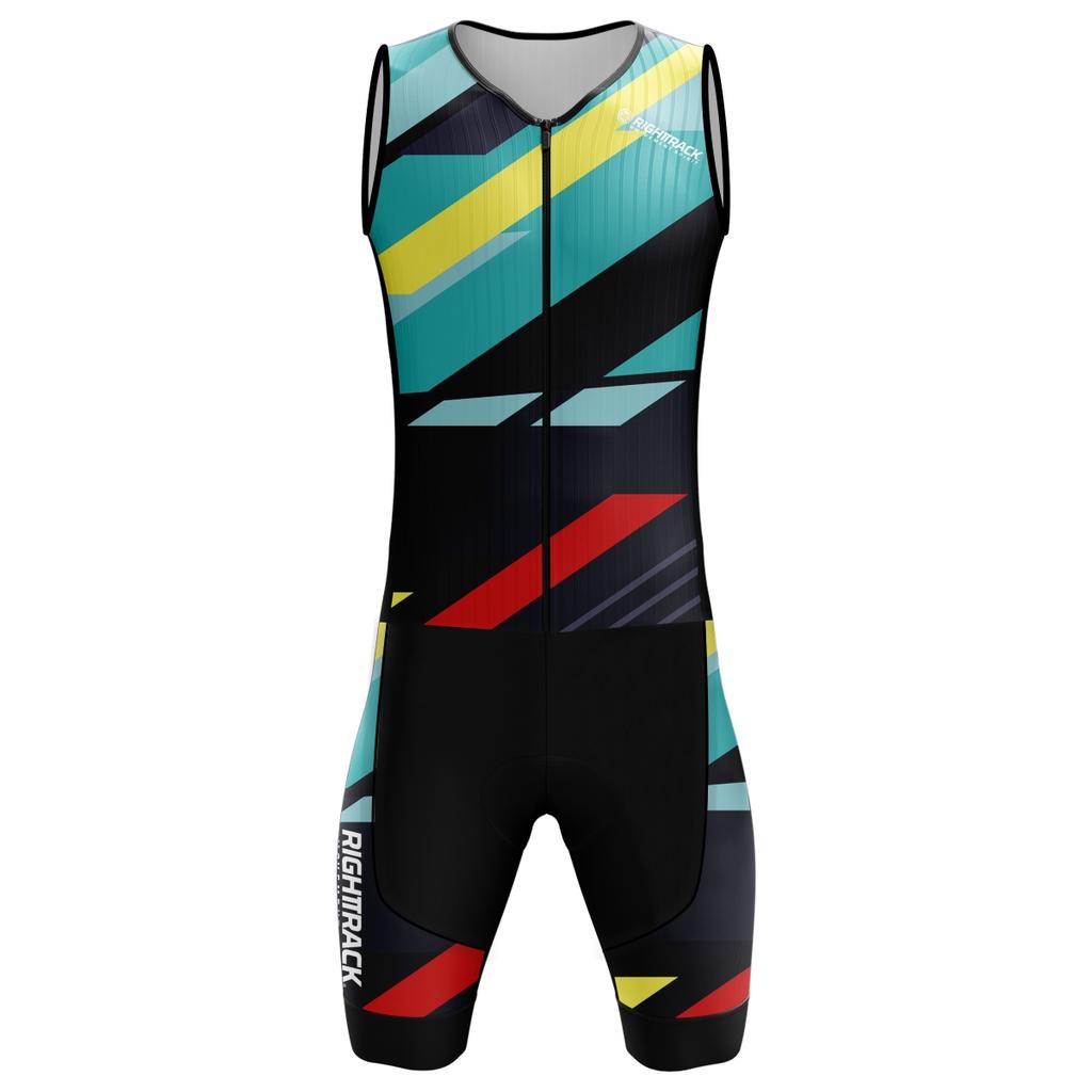 Traje Trisuit de Triatlón Unisex Sin Mangas Ropa de Entrenamiento Colorido Skinsuit Ropa para Ciclismo y Running Conjunto de Traje de Ciclismo Transpirable Verano 2026