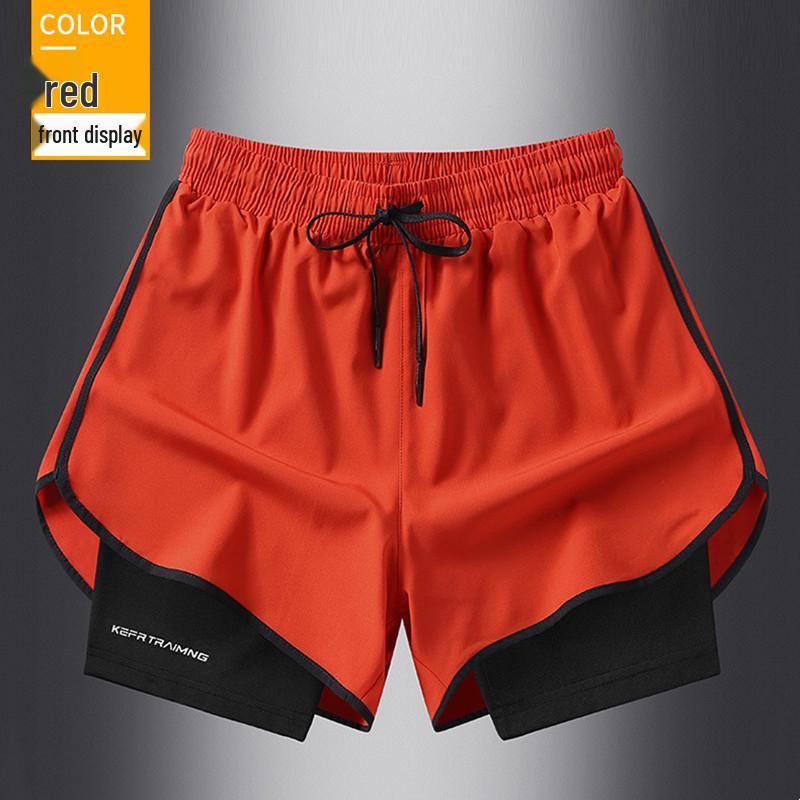 Men's Plus Size Quick-Dry Sports Shorts - Summer Casual Loose Fit for Running & Fitness