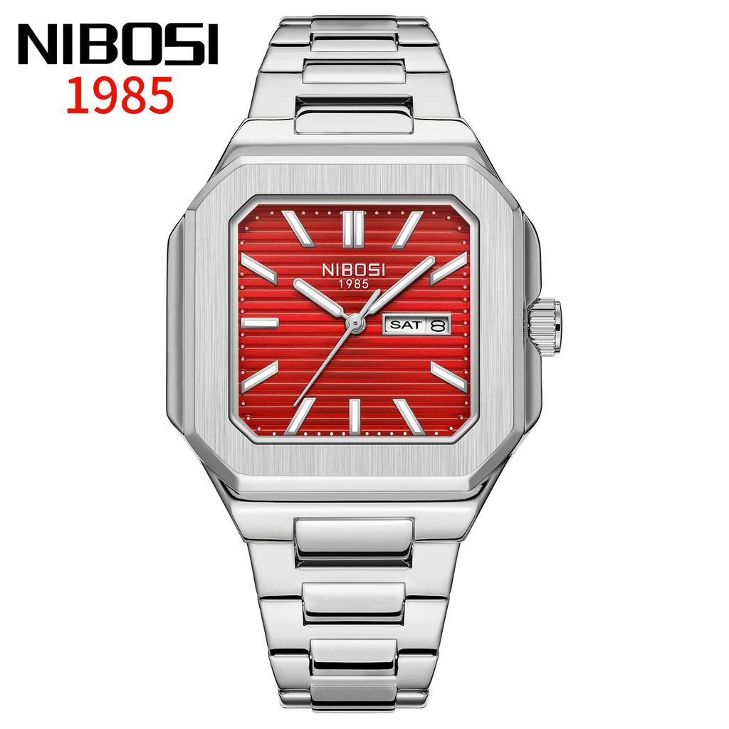 Square Watch Waterproof Fashion Men'S Watch Double Calendar Watch Men'S Quartz Watch