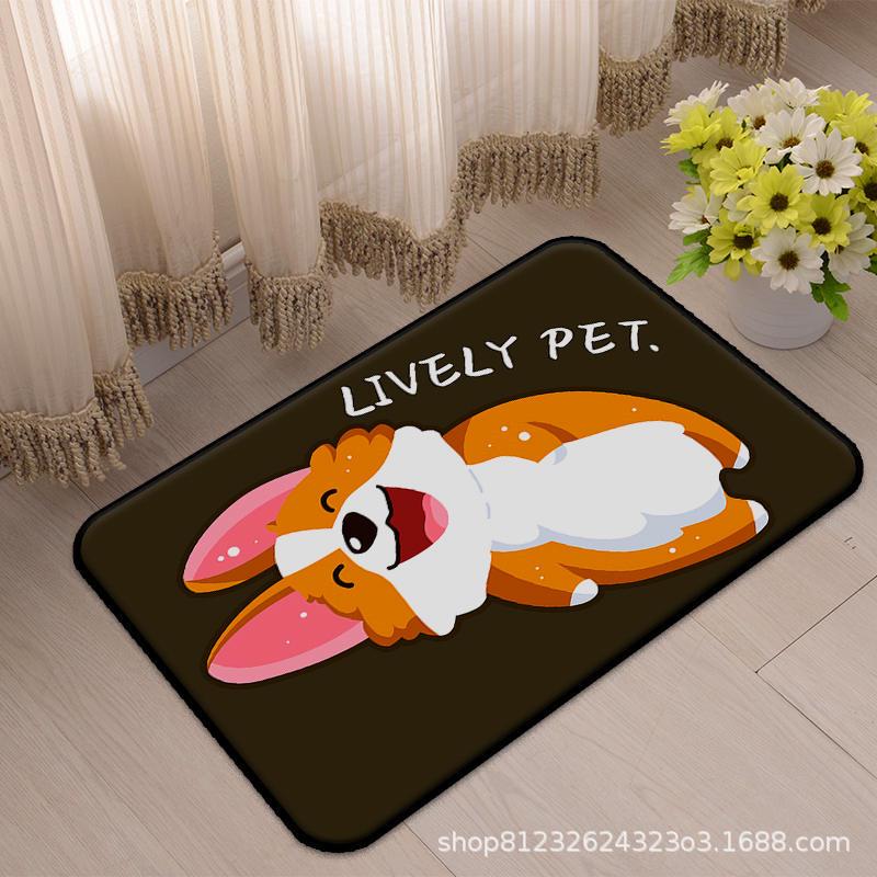 Cartoon Absorbent Bathroom Mat - Non-Slip Door Mat for Home & Toilets