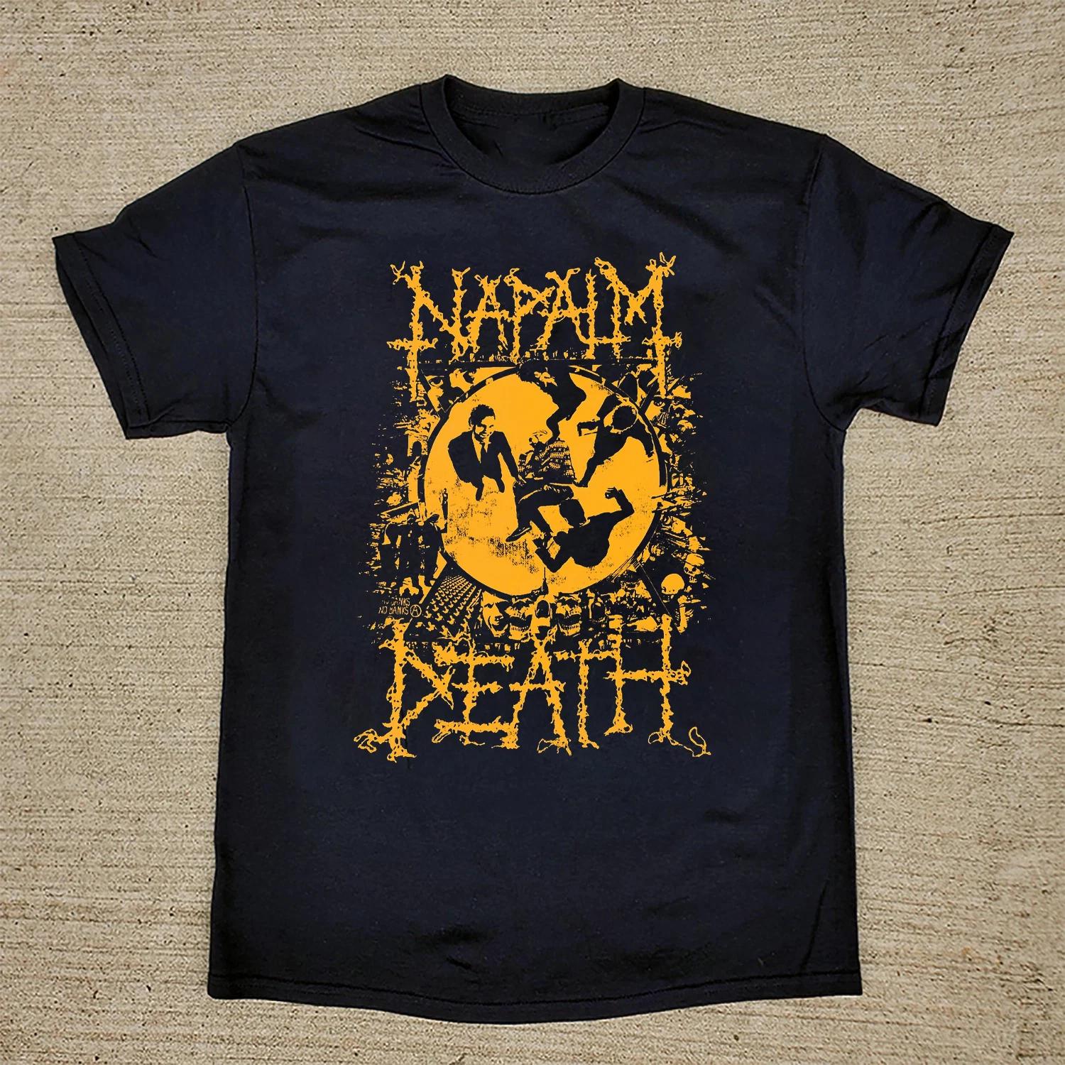 NEW rare Napalm Death Black Cotton T Shirt Full Size S-5XL HRL809 M