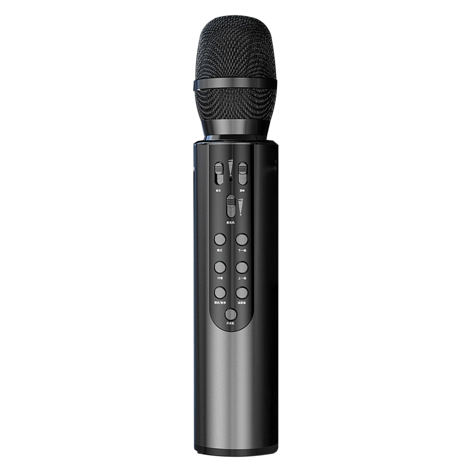 

Karaoke Microphone for Home Use Bluetooth Wireless Hand Microphone Loudspeaker Karaoke Microphone Toy Black Multifunctional Party Cherry Blossom чорний