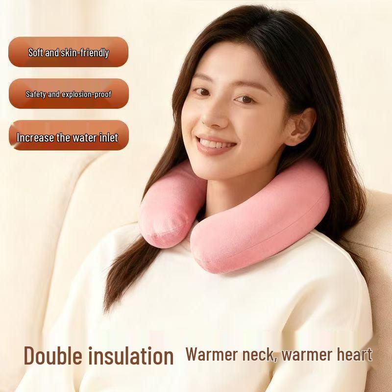 U-Shaped Dual-Use Hot & Cold Compress PVC Hot Water Bottle for Cervical Spine