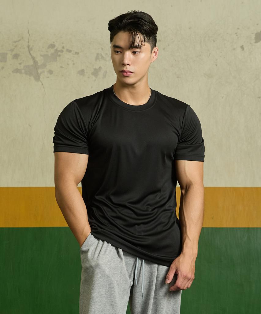 Beullaegmonseuteopis [3Pack] Plain Interlock Functional Cooling Short Sleeve T-Shirt 3P (Type A)