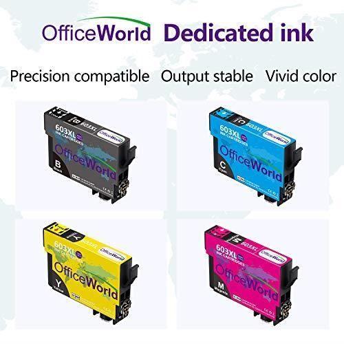 Cartouche d'encre - OfficeWorld - 603 XL - Compatible Epson - Pack de 4 - Grande capacité