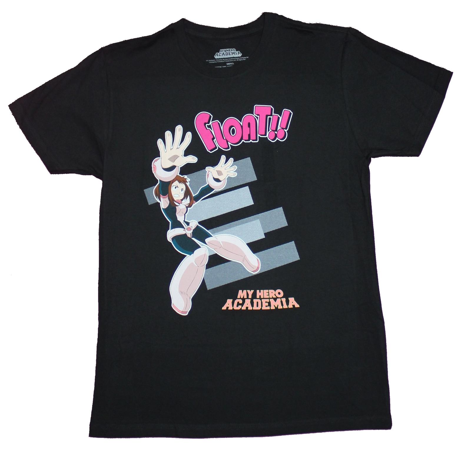 My Hero Academia Adult New T-Shirt - Ochaco Side Float! Over Logo XXXXL