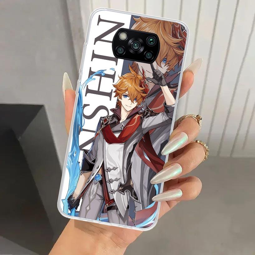Genshin Impact Anime Phone Case for Xiaomi Poco X5 X6 X7 Pro F7 Ultra M7 Redmi 15 15C 13 13C 12 12C 10 10A 10C 9 9A 9C 9T Shell