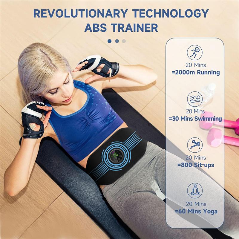 Nuovo Stile di Ricarica Cintura Dimagrante Addominale EMS Allenatore Muscoli Addominali Elettrico Dispositivo per la Perdita di Peso Modellamento del Corpo Brucia Grassi Fitness
