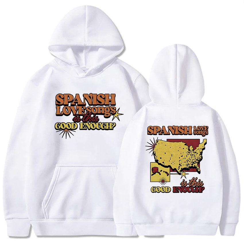 Women Clothes Spanish Love Songs Is This Good Enough Hoodies Roupas Femininas Fleece Warm Female Hooded Sweatshirt