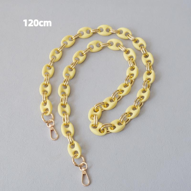 New Fashion Woman Bag Accessory Detachable Candy Matte Acrylic Chain Cute Acrylic Luxury Strap Women Bag Shoulder Handle Chain