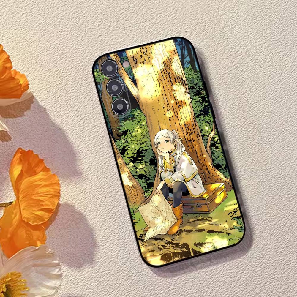Anime F-Frieren Cute Phone Case For Samsung Galaxy A73,A72,A71,A70,A53,A52,A51,Others Soft Black Cover