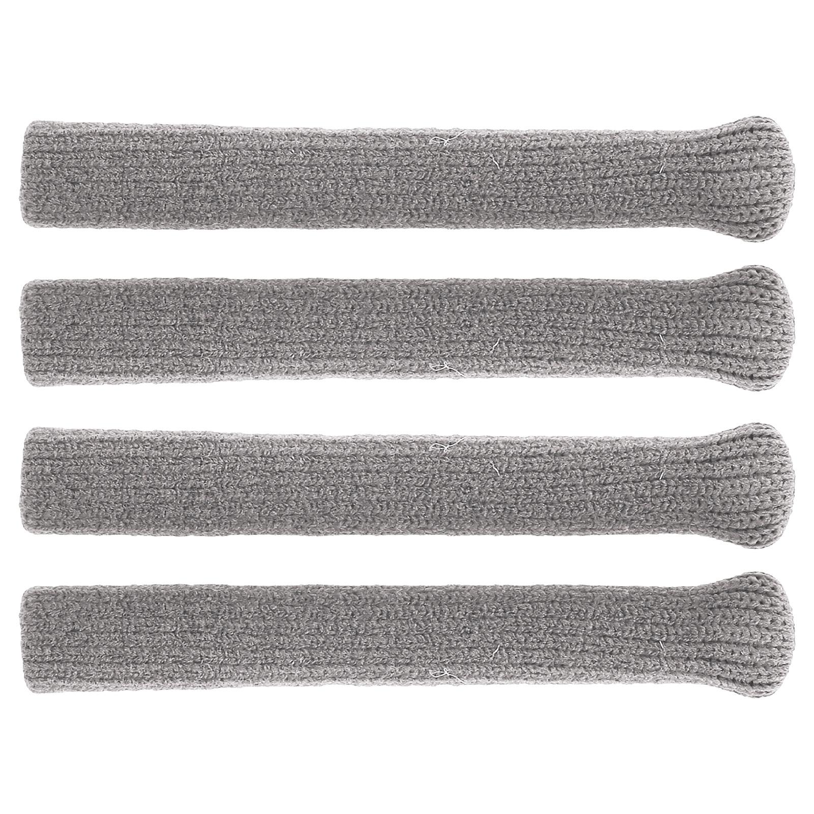 

2 упаковки хлопковых амбушюров для очков, мягкие трикотажные, нескользящие, фиксирующие наконечники для дужек очков, чехлы серый