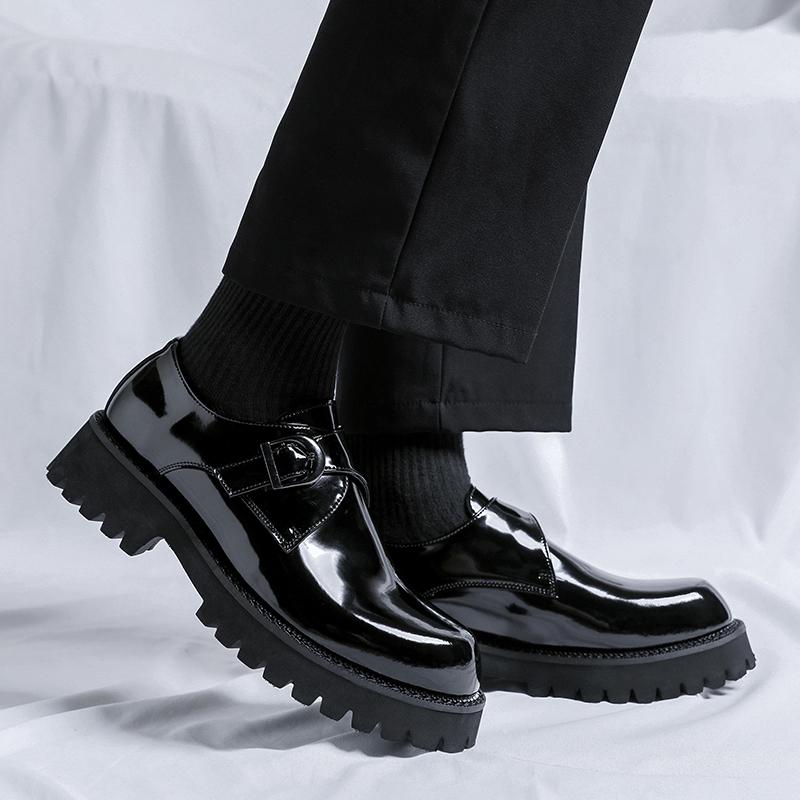 Fashion Brand Spring/Summer New Black Men Shoes Comfy Luxury Brand Men Casual Shoes Lace Up Business Style Dress Shoes Men