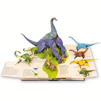 3D Encyclopedia Prehistorica Dinosaurs Marine Organism Folding Pop-Up Book Diverse Dinosaur Species Guide Perfect Gift