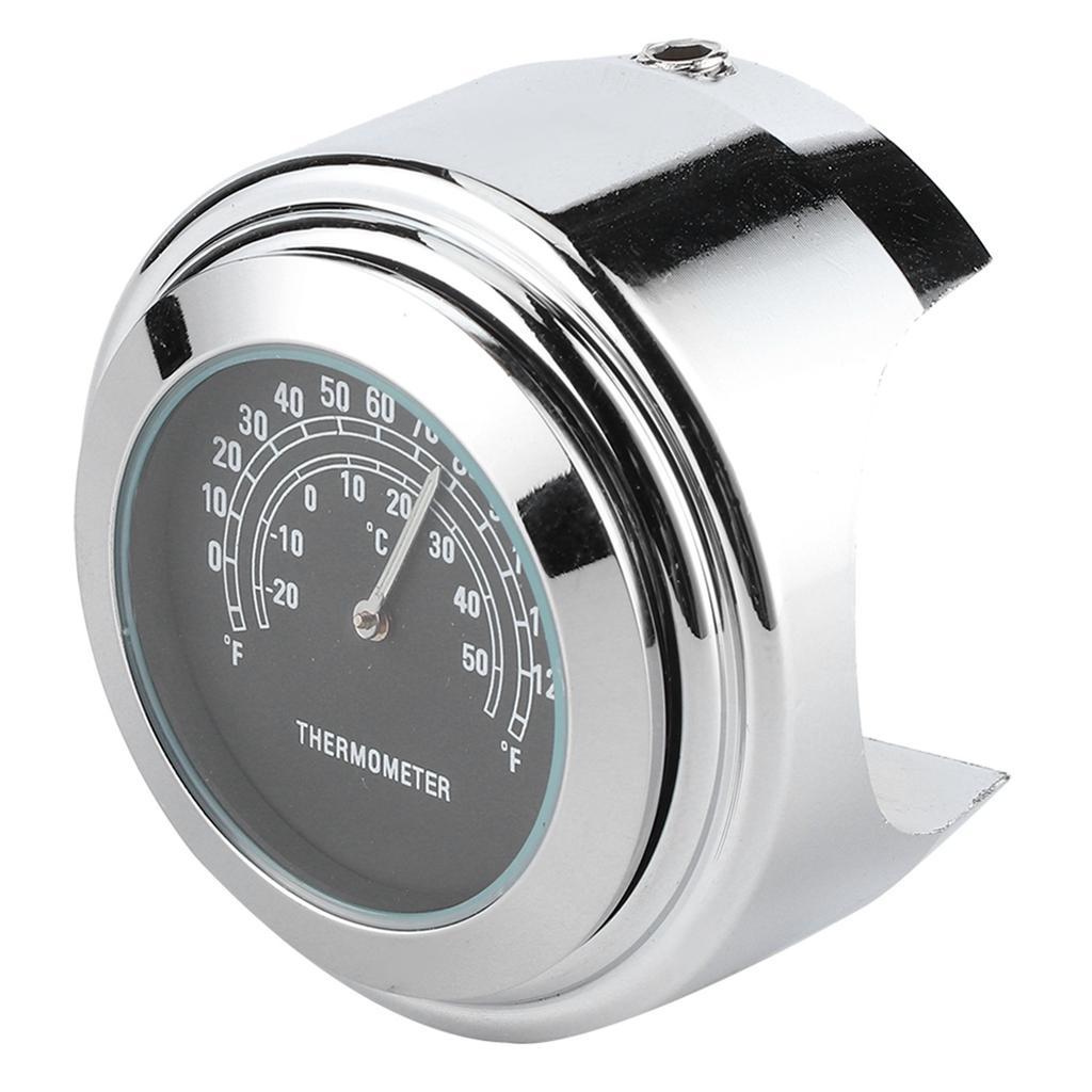 1in 7Celsius8in Handlebar Mount Thermometer ‑20 celsius ‑ 50 celsius Measuring Weatherproof for Motorcycle(White )