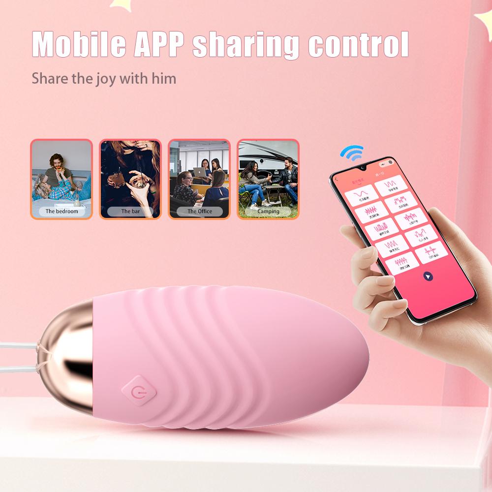 Wireless App Mini Bullet Vibrator Female 10 Mode Vagina Stimulator Wearable Pantie Vibrating Love Egg Sex Toy for Adults Women