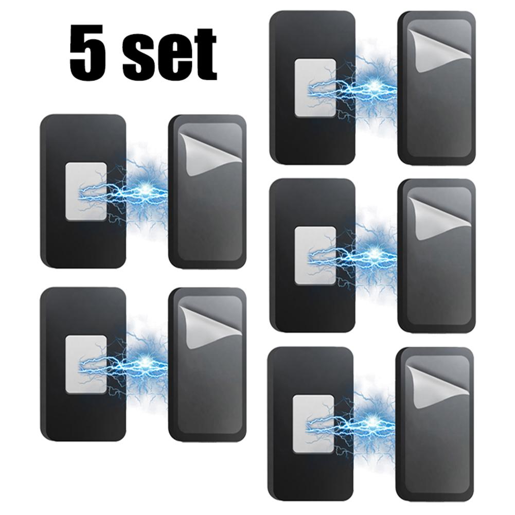 1/5set Magnetic Cabinet Catches Door Stop Self-Adhesive- Invisible Hidden- Magnets Closet Furniture Cupboard Drawer Closer