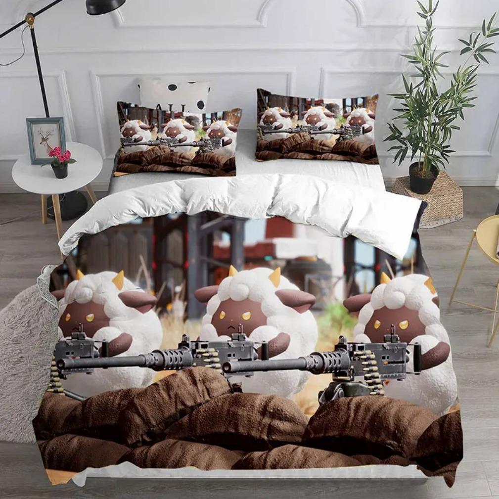 Game Characters Duvet CoverPalworld Bedding Collections3D Prints Palworld Quilt Cover 23 Pieces Collections Bedroom Decoration