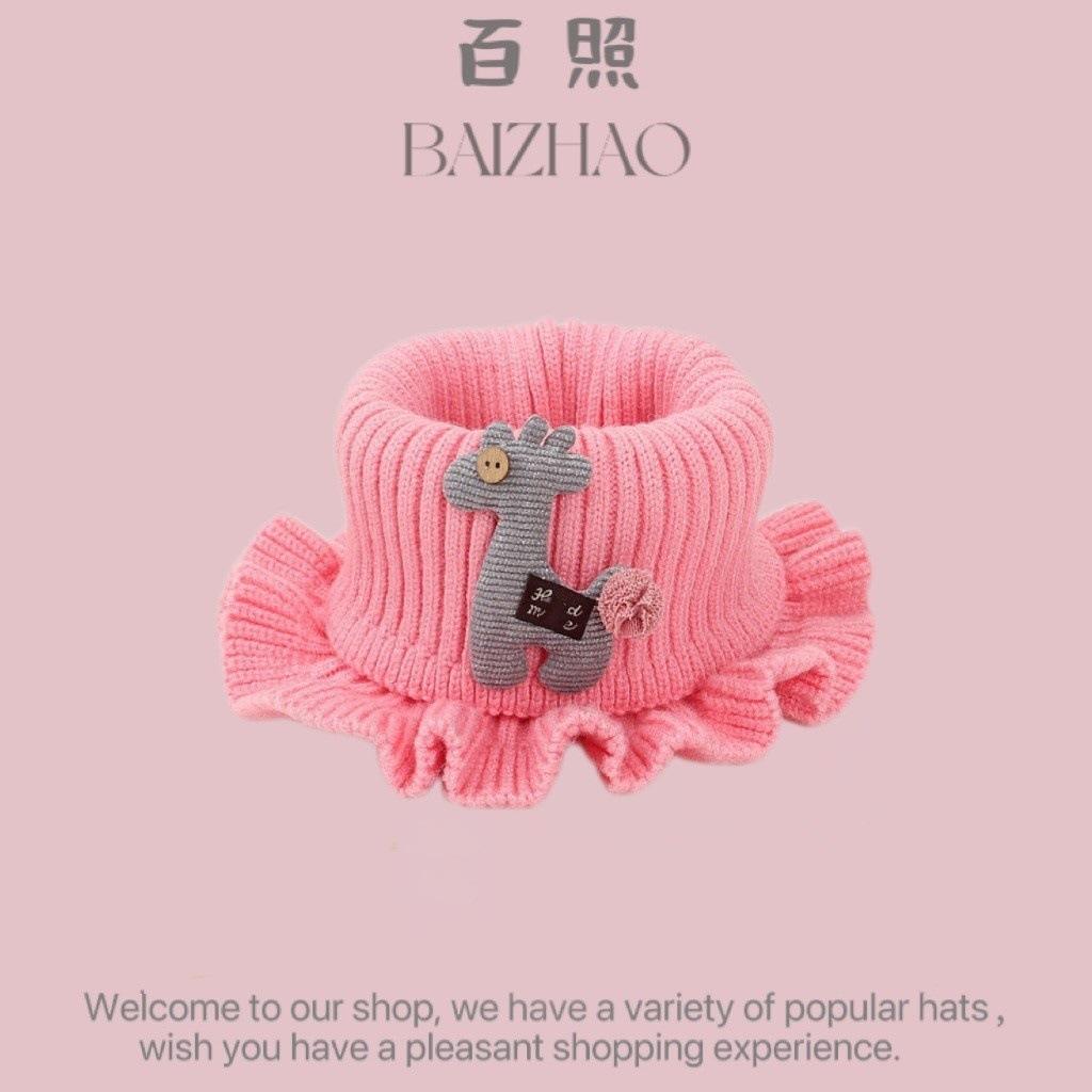 Super cute baby autumn and winter new children's thermal hat cute double ball hat warm ear protector knitted wool hat