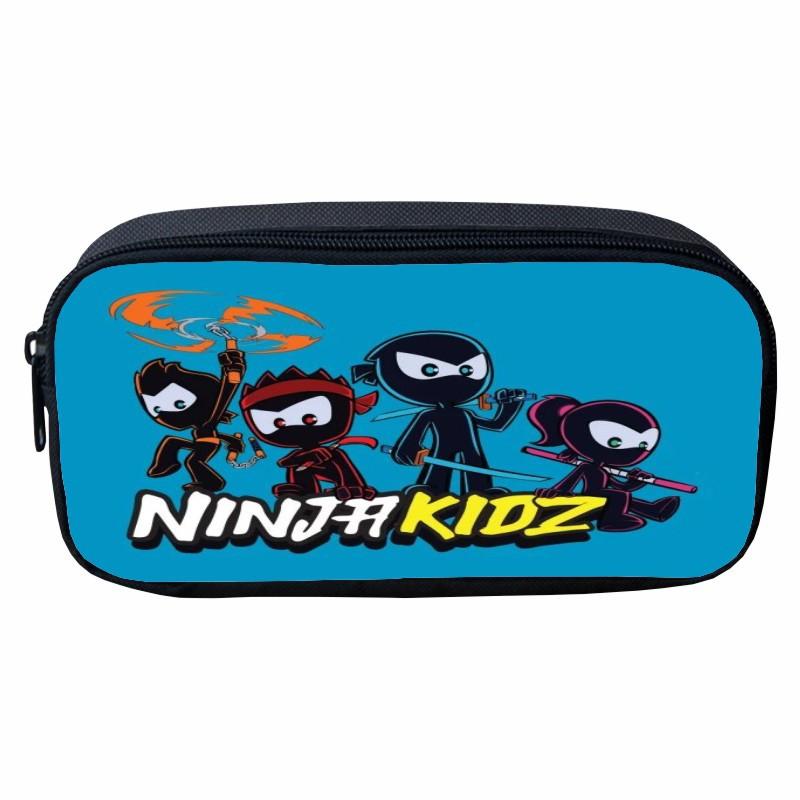 Bedrucktes Ninja Kidz Federmäppchen Cartoon Kinder Schüler Aufbewahrung Schreibwarenbox Verfügbar