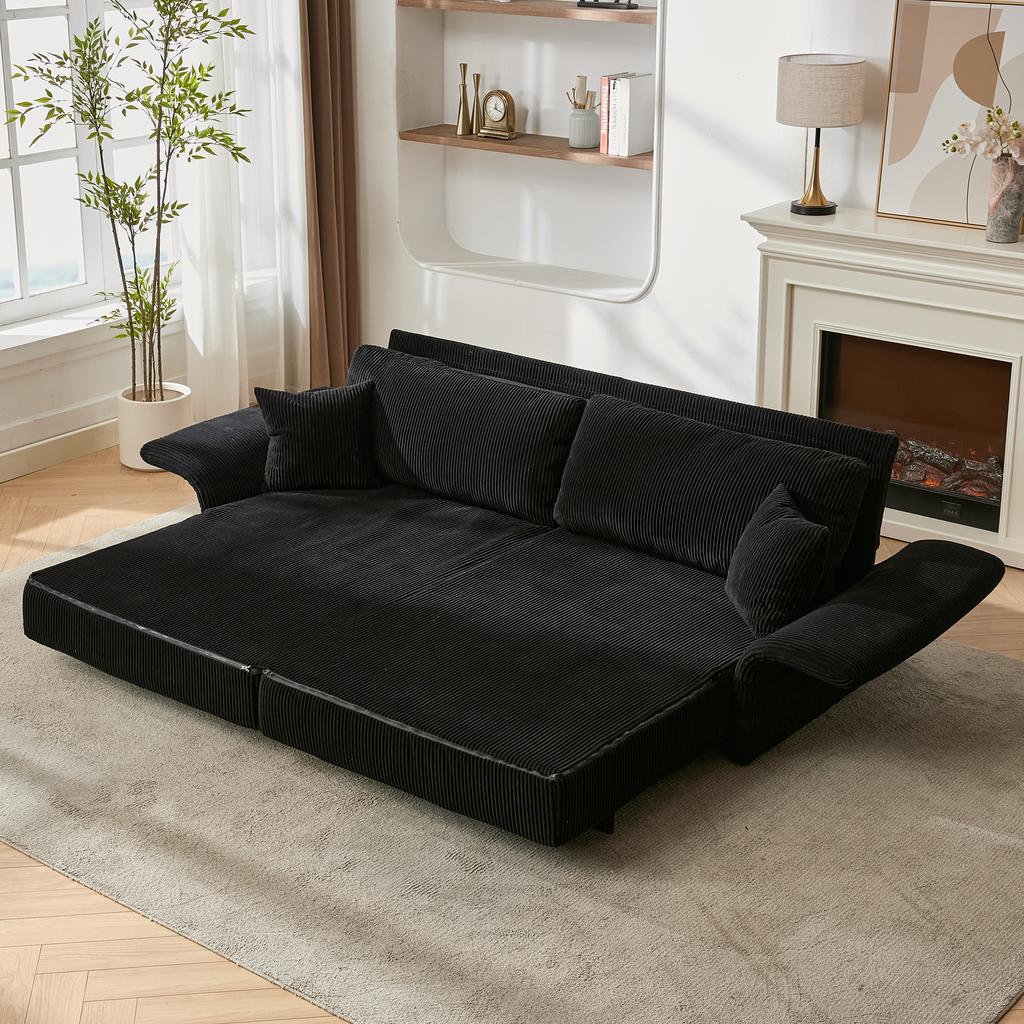 Modern Minimalist Sofa with Multifunctional Conversion - Sofa Bed for Living Room, Offices and Studios, Foldable Double Sofa Bed for Small Apartments