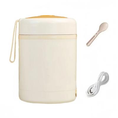 2025+ 600ML USB Electric Heating Lunch Box Portable Picnic Milk Drink Food Heater Stainless Steel Food Warmer Container