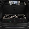 Temu American Style Universal Car Trunk Mat - All-Season, Dustproof, Dirt-Resistant, Crystal Velvet, Wear-Resistant.