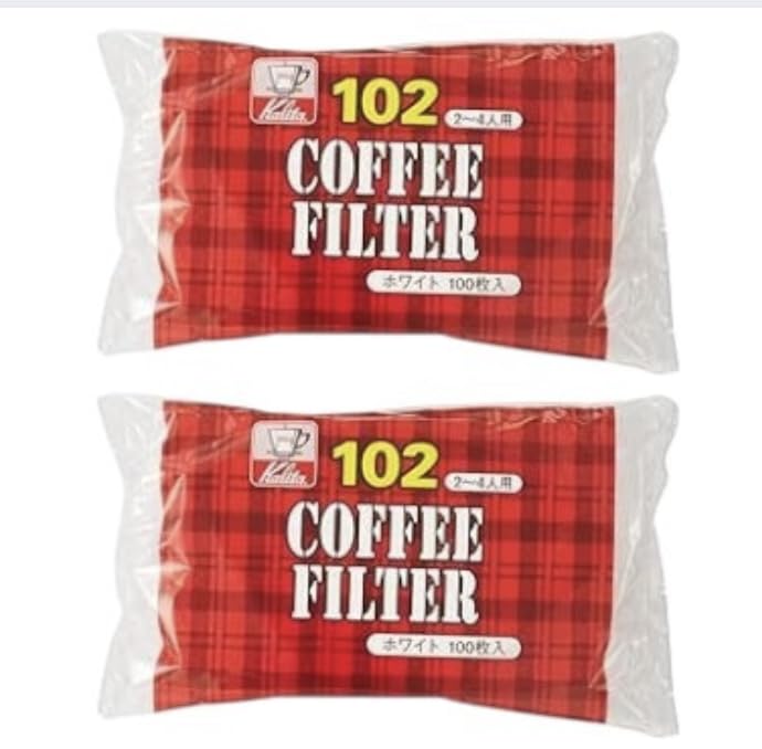 

Kalita NK102 White Coffee Filters (2-4 servings, 100 filters per pack) #13123 (Set of 4)