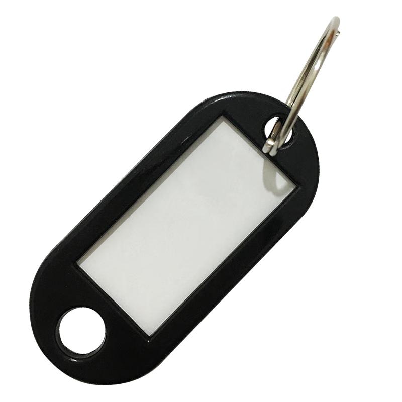 Haisidike HKZL-30 Writable Plastic PP Key Tags (100-Pack) Plastic PP Key Tag чёрный