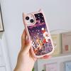 Cat Ear Soft Phone Case for iPhone 16 15 14 13 12 11 Pro Max Plus XR TPU Anti-Drop Transparent Acrylic Back Cover NY29 Merry Christmas Christmas tree