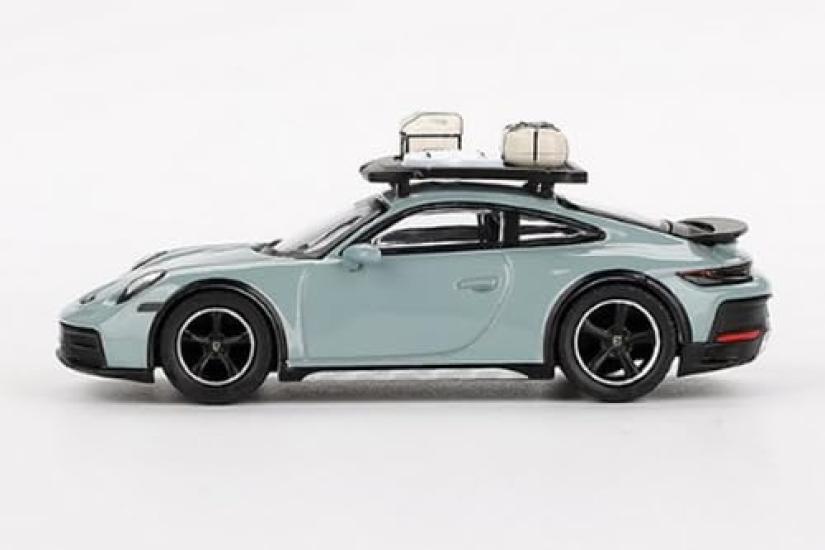 MINI GT Scale Porsche 911 Dakar Shade Green Metallic Finished Product 1/64 (Right-Hand Drive)