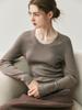 Women's Slim-Fit U-Neck Sweater — Fine Merino Wool, Autumn/Winter Collection