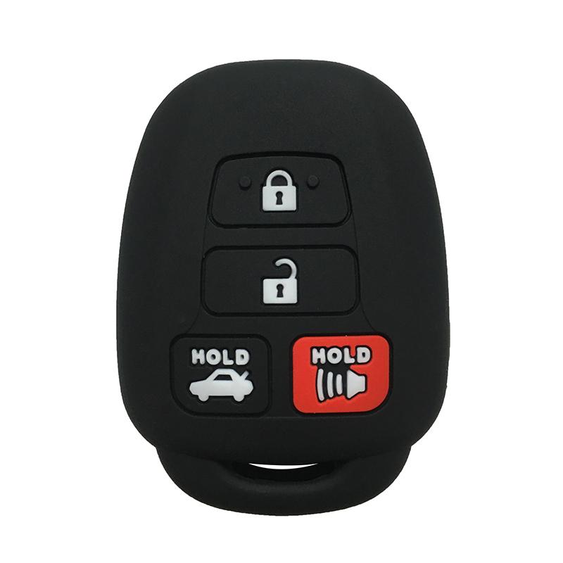 Silica Gel Car Key Cover Case For Toyota Camry Rav4 Corolla Tacoma Vios Prius C Highlander Accessories Key Cover