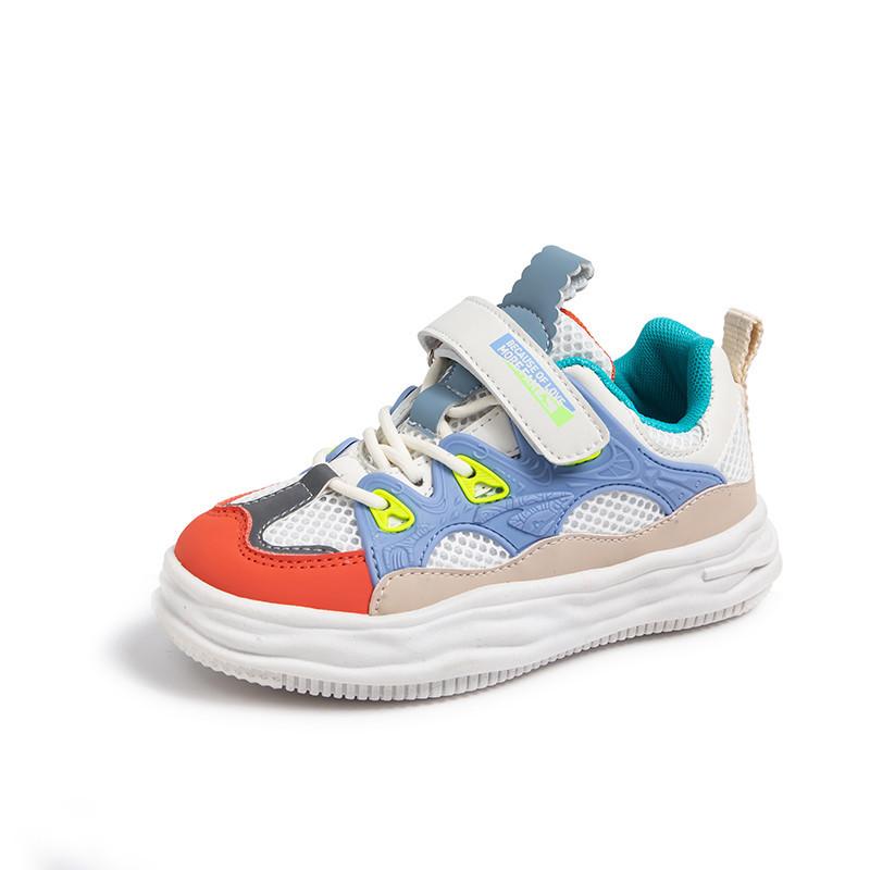 Children's new mesh sneakers spring and autumn versatile boys and girls casual running shoes Velcro comfortable soft sole
