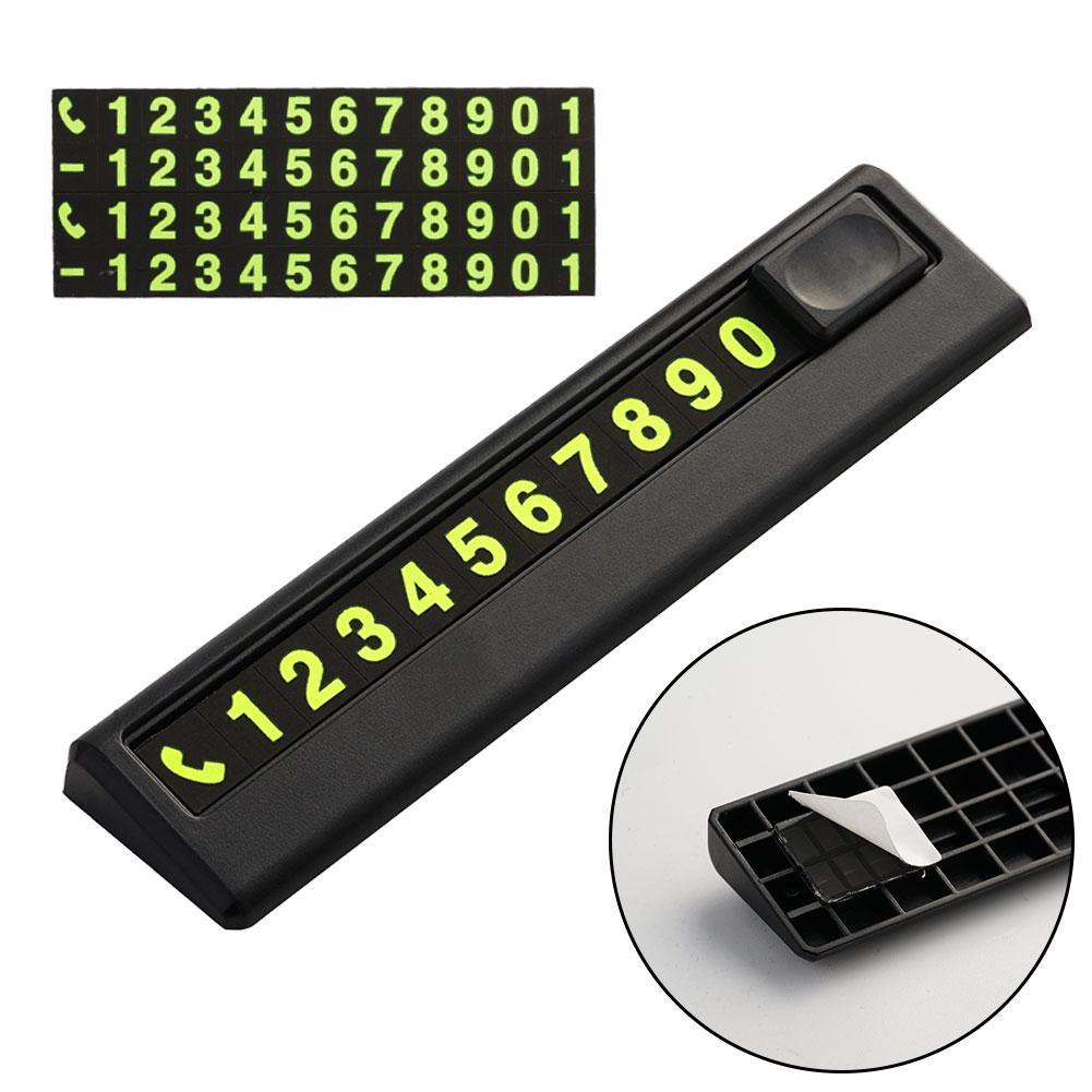 Parken Telefonnummer Schild Hitzebeständig Temporär Telefon Parken Temporäres Laufschrift Parkschild Schild Leuchtende Werbung U2P3