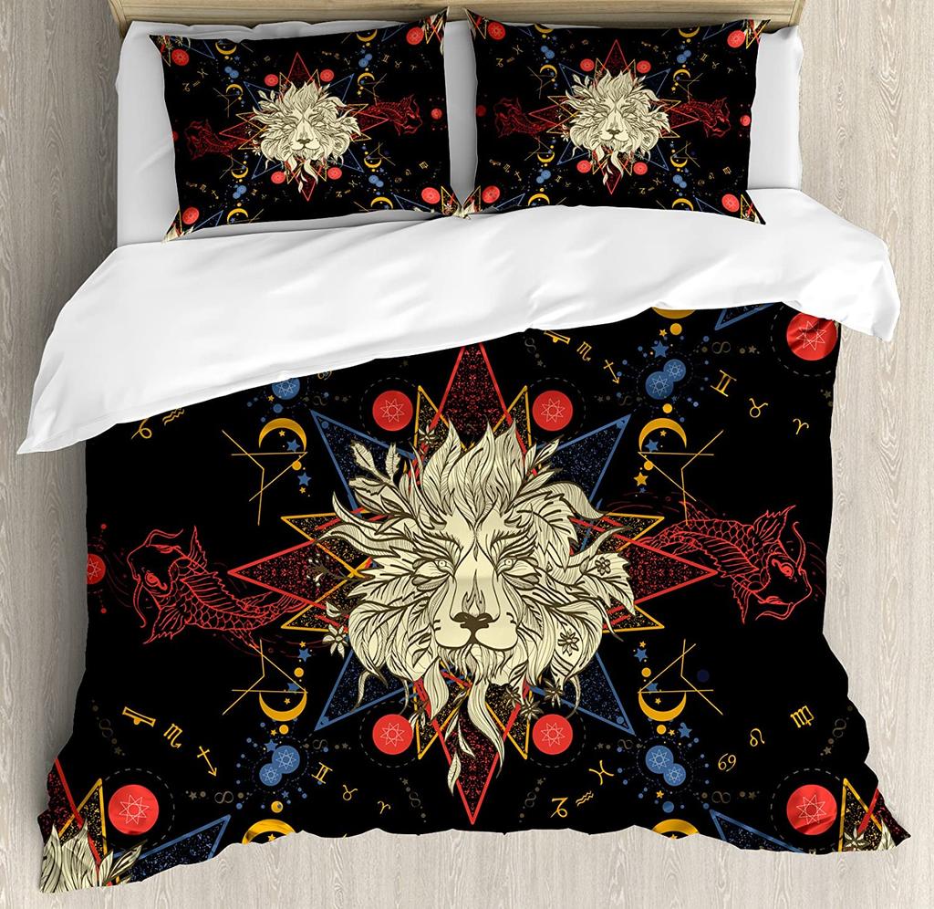 Medieval Bedding Set For Bedroom Bed Home Heraldic Design From Middle Ages Coat Of Arms C Duvet Cover Quilt Cover And Pillowcase