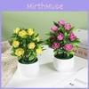 Faux Rose Flower Pot Artificial Plant For Wedding Decor And Photography Backgrounds