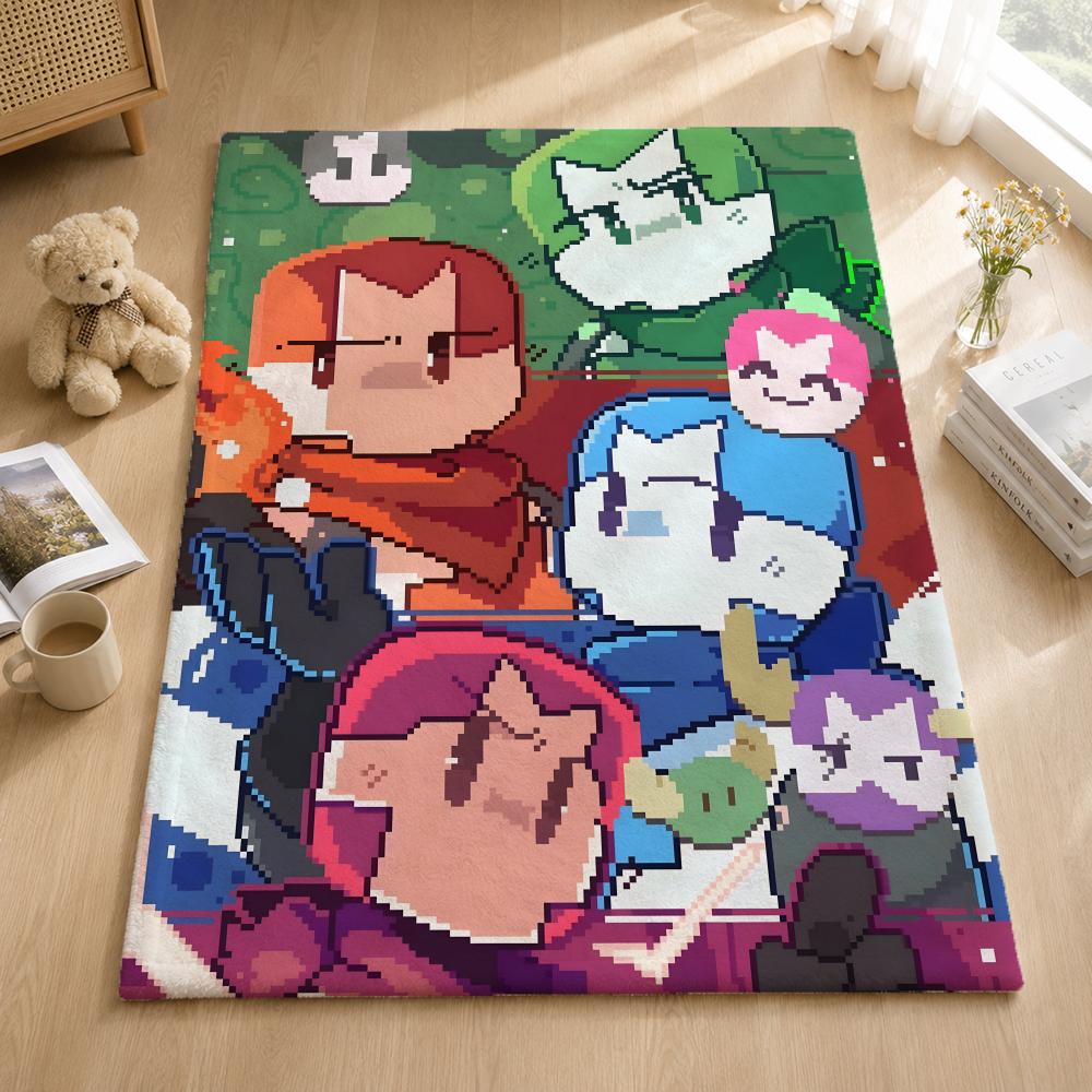 Game C-Castle Crashers Throw Blankets Soft Warm Flannel Blanket Bedding For Bed Living Room Home Sofa