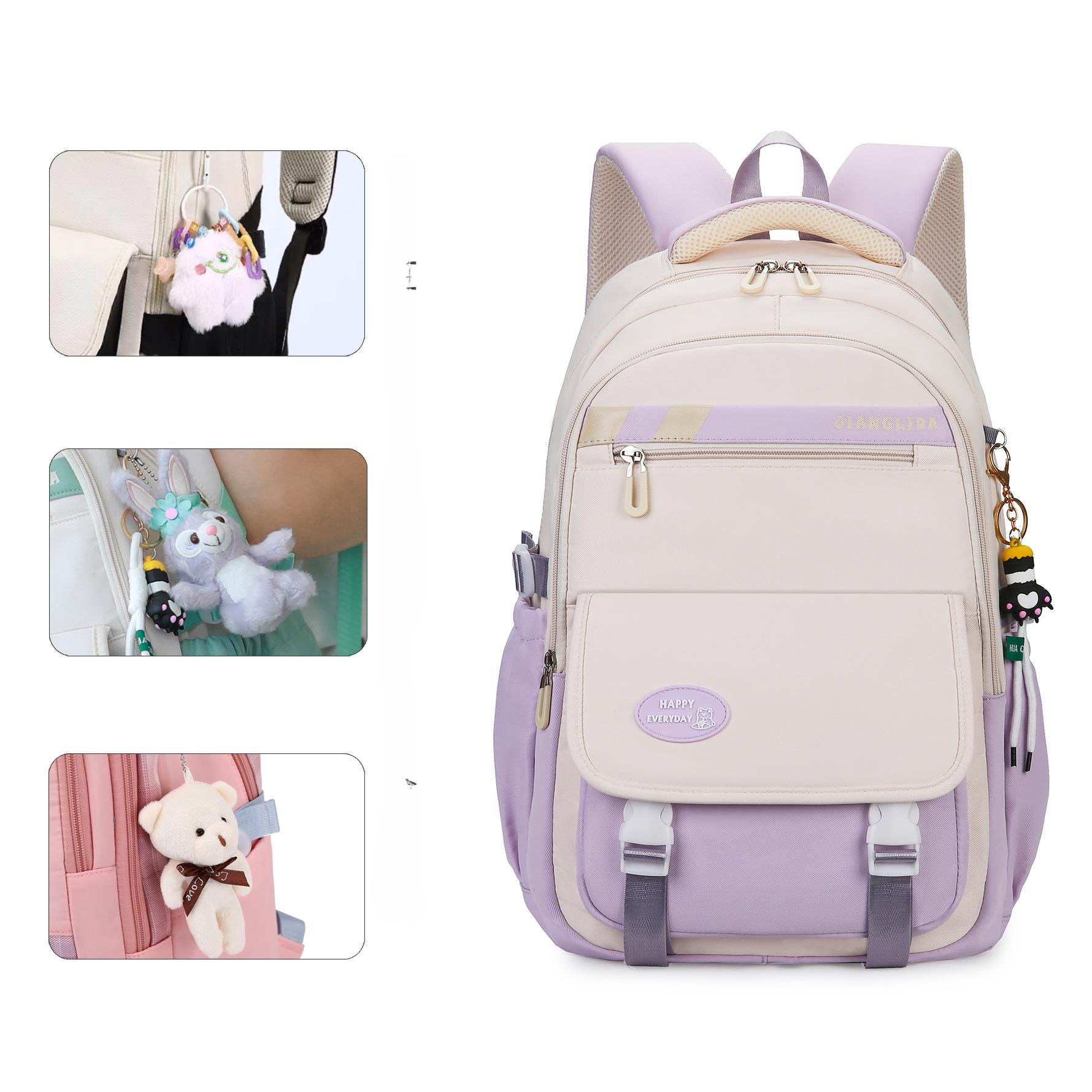 

Вместительный повседневный рюкзак для студентов колледжа, школьный рюкзак для учеников средней школы, рюкзак для учеников средней школы With cat claws (original pendant)