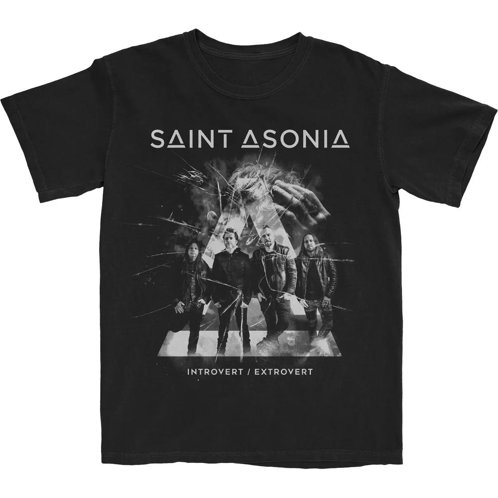 Saint Asonia Band - Broken GlassTee Shirt Black Unisex S-5XL 1V0264 Unisex T-Shirt S