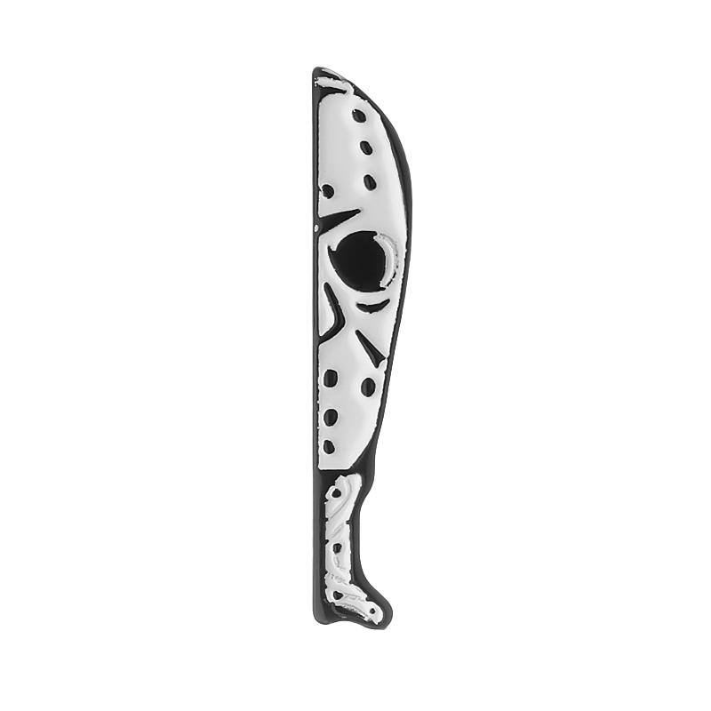 Horror Movie Dagger Enamel Pins Custom Friday Michael Brooches Lapel Badges Black Punk Gothic Halloween Jewelry