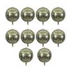 10 Stück 22 Zoll 4D Aluminiumfolienballons, Goldene Disco-Themenballons für Geburtstagsfeier & Jubiläumsfeier-Hintergrunddekoration