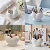Coastal Style Shell Shape Toothpaste Toothbrush Holder Aesthetic Pen Storage Holder  Desk Use